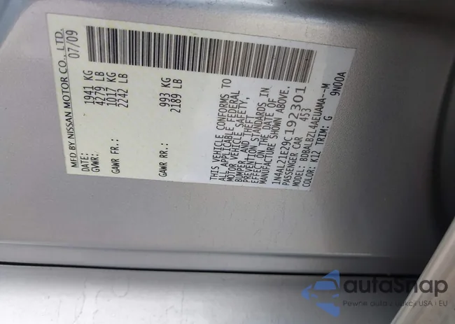 1N4AL21E29C192301: 43571437