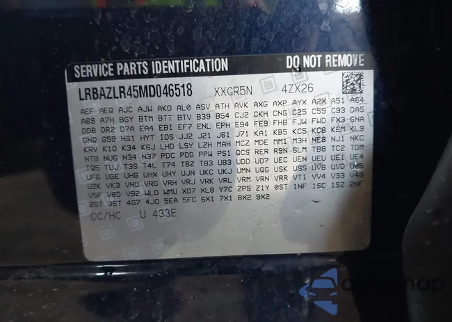 LRBAZLR45MD046518: 43571690