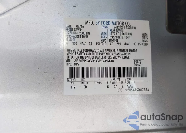 2FMPK3G91GBC31430: 43571926