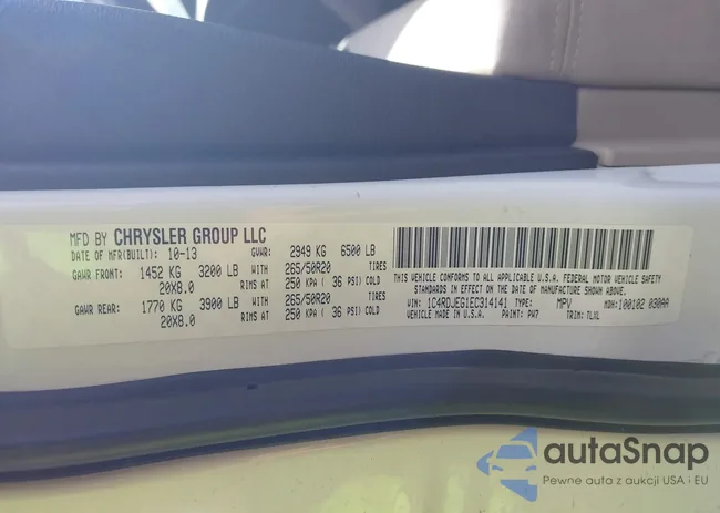 1C4RDJEG1EC314141: 43571115