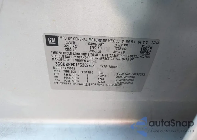 3GCUKPEC1FG209758: 43571302