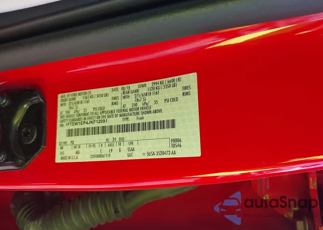 1FTEW1EP4JKF12091: 43572556