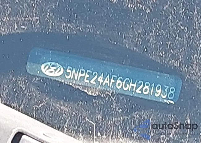 5NPE24AF6GH281938: 43572585