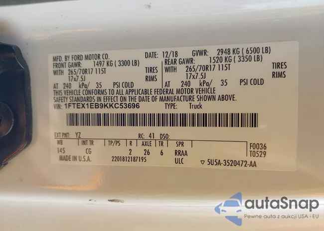 1FTEX1EB9KKC53696: 43572812