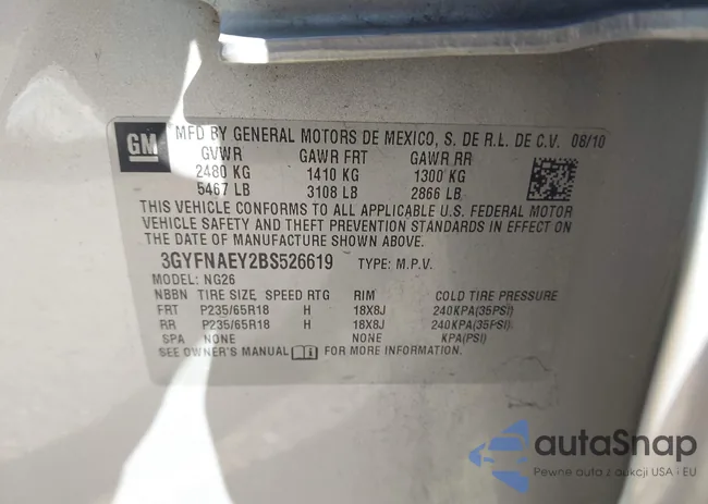 3GYFNAEY2BS526619: 43572836