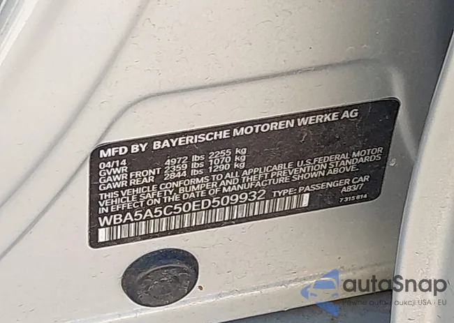 WBA5A5C50ED509932: 43572020