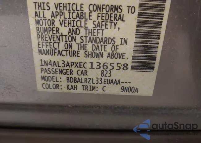 1N4AL3APXEC136558: 43572206