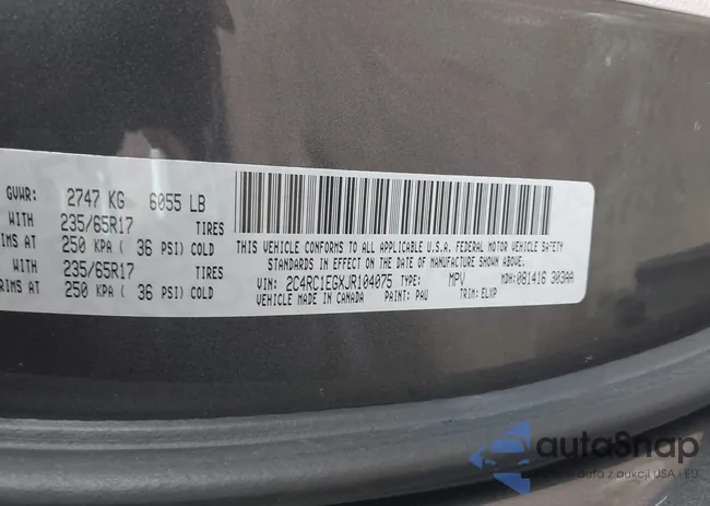 2C4RC1EGXJR104075: 43573534