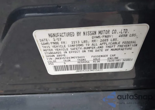 JNKBV61E67M715423: 43573553