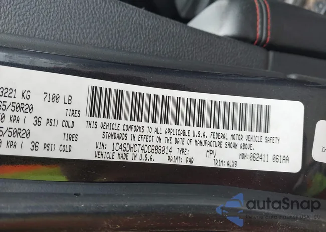 1C4SDHCT4DC689014: 43573678