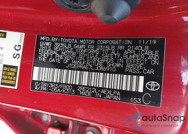 JTDEPRAE7LJ086910: 43573733