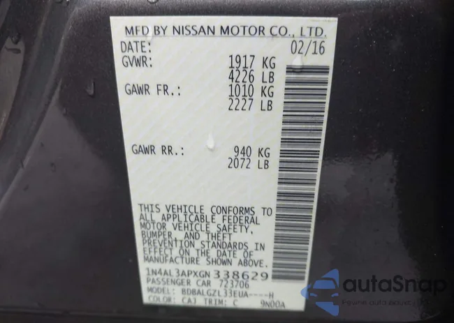 1N4AL3APXGN338629: 43573772