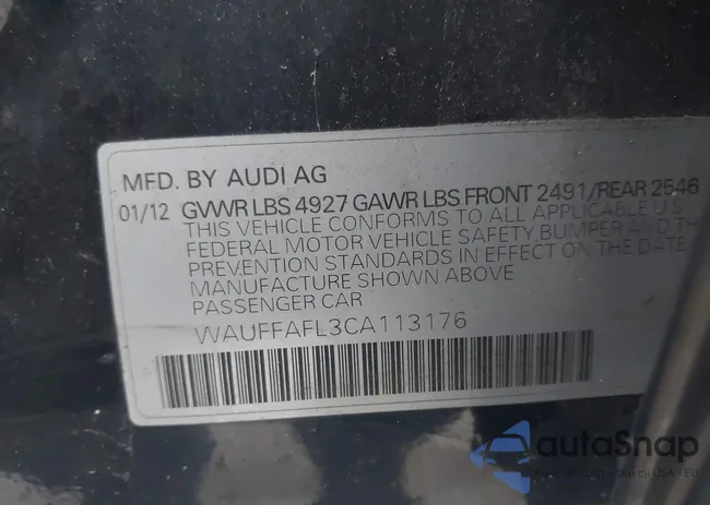 WAUFFAFL3CA113176: 43573808