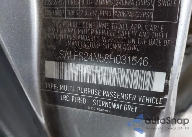 SALFS24N58H031546: 43573918