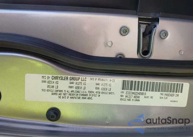 2C3CCAAG2DH658818: 43572945