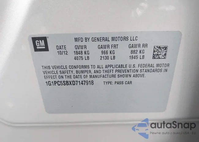 1G1PC5SBXD7147918: 43573003