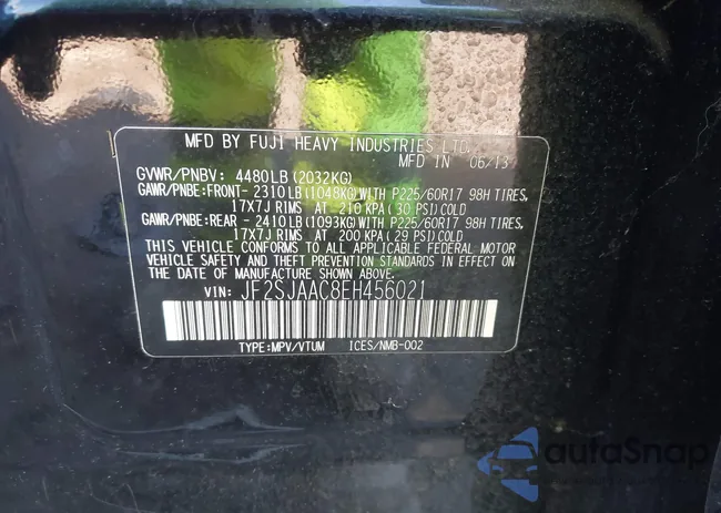 JF2SJAAC8EH456021: 43573032