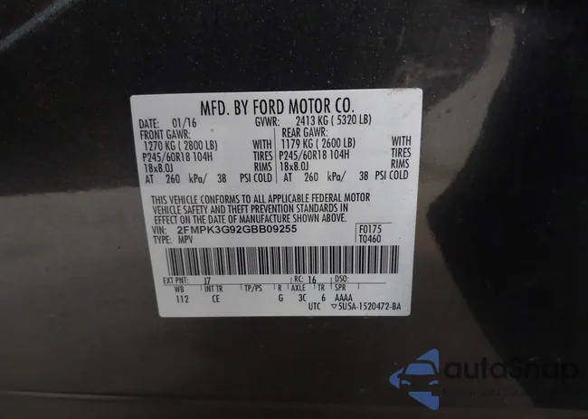 2FMPK3G92GBB09255: 43573069