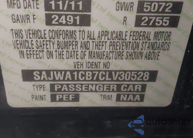 SAJWA1CB7CLV30528: 43573126