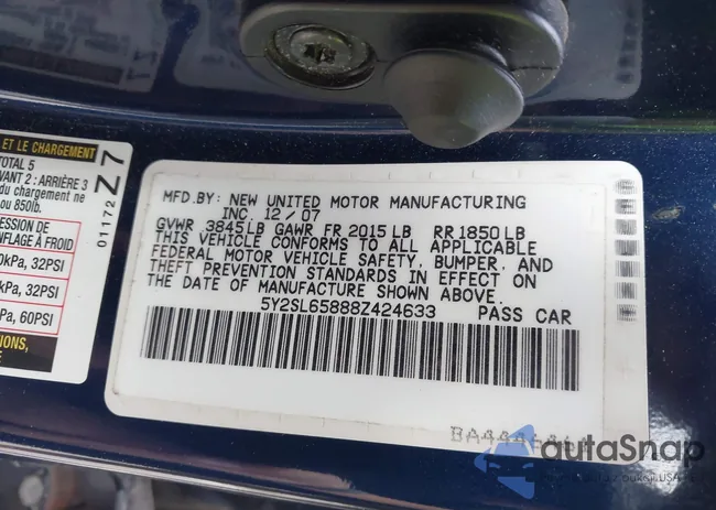 5Y2SL65888Z424633: 43573321