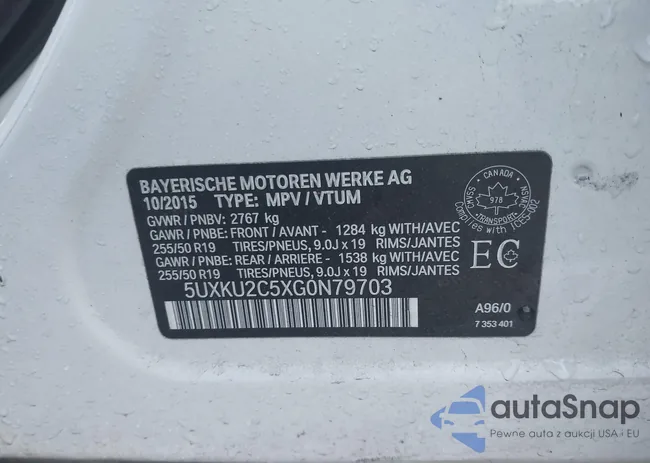 5UXKU2C5XG0N79703: 43574645