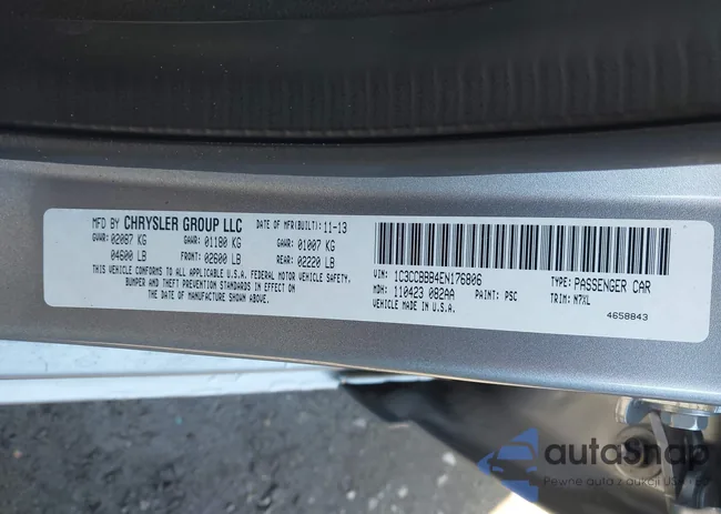 1C3CCBBB4EN176806: 43574075