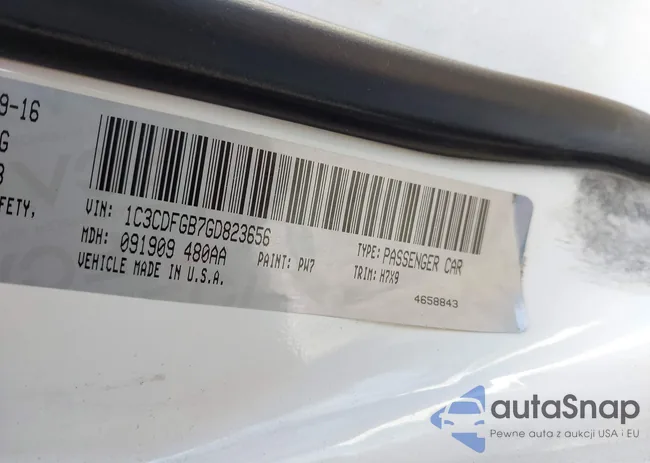 1C3CDFGB7GD823656: 43575446