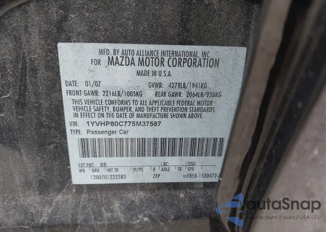 1YVHP80C775M37587: 43575471