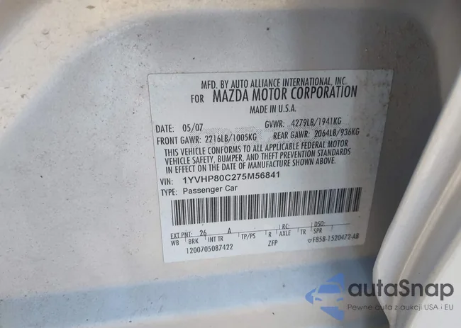 1YVHP80C275M56841: 43575558