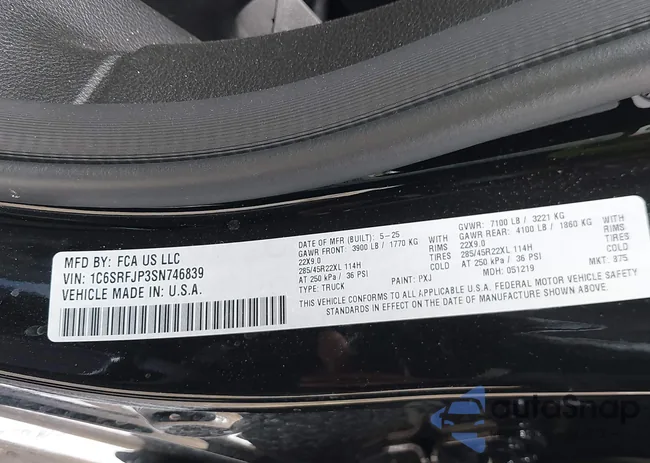 1C6SRFJP3SN746839: 43575845