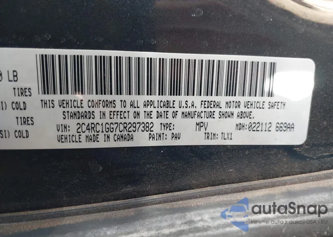 2C4RC1GG7CR297382: 43575857