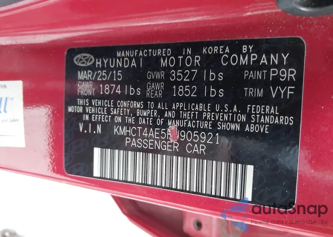 KMHCT4AE5FU905921: 43575012