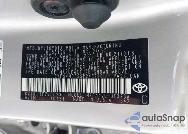 5YFS4MCE9SP245996: 43575019