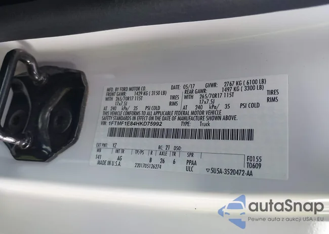 1FTMF1E84HKD75992: 43575116