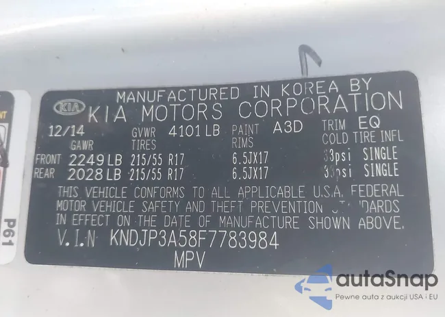 KNDJP3A58F7783984: 43575242