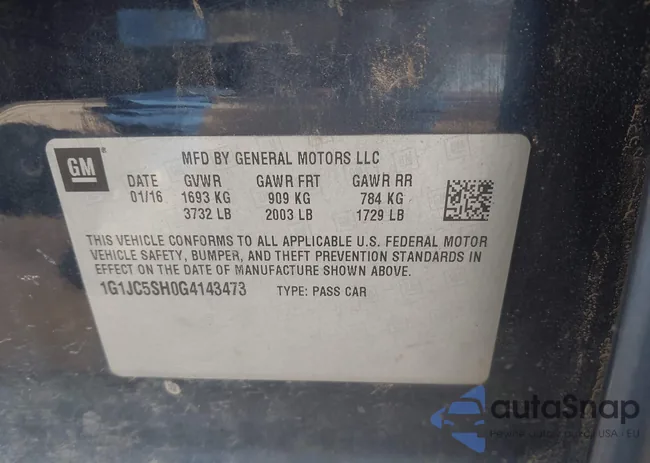 1G1JC5SH0G4143473: 43575299