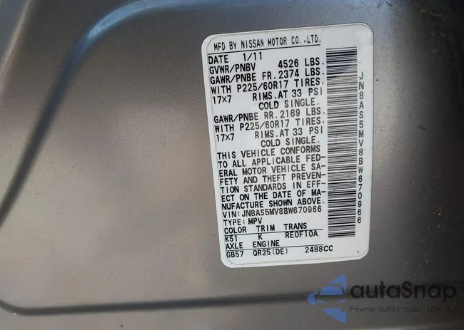 JN8AS5MV8BW670966: 43575311