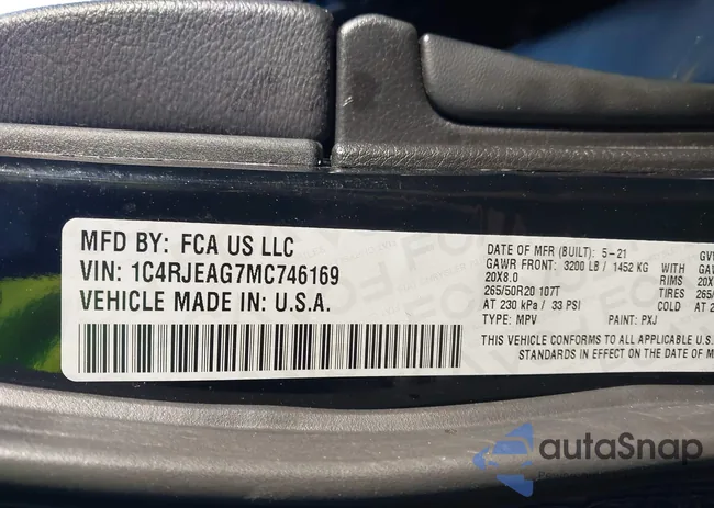 1C4RJEAG7MC746169: 43576439