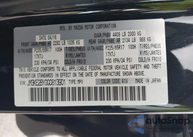 JM3KE2BY0G0813901: 43576898