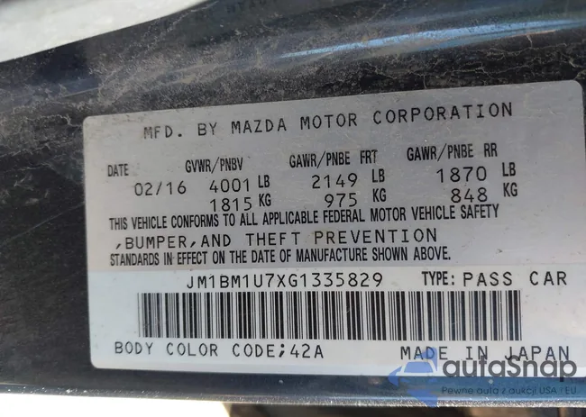 JM1BM1U7XG1335829: 43577752