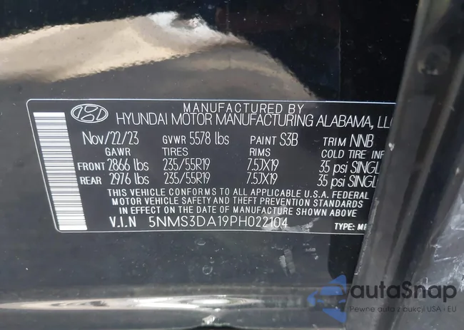 5NMS3DA19PH022104: 43577130