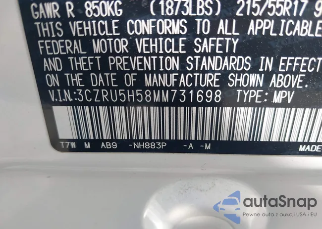 3CZRU5H58MM731698: 43578340