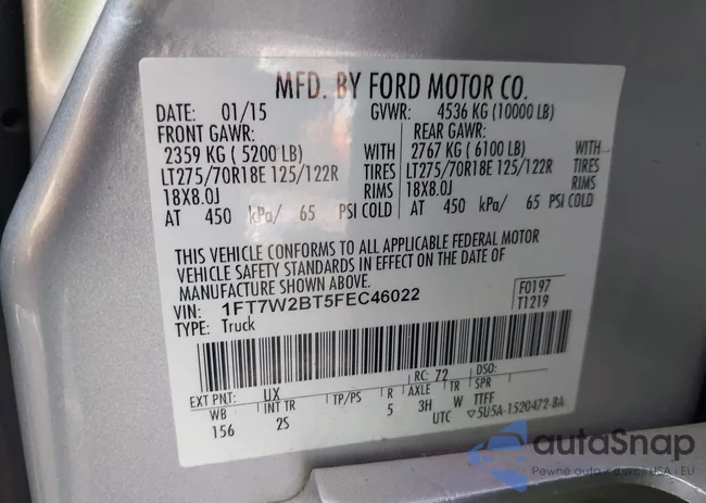 1FT7W2BT5FEC46022: 43578418