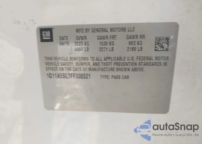 1G11A5SL7FF308321: 43578455