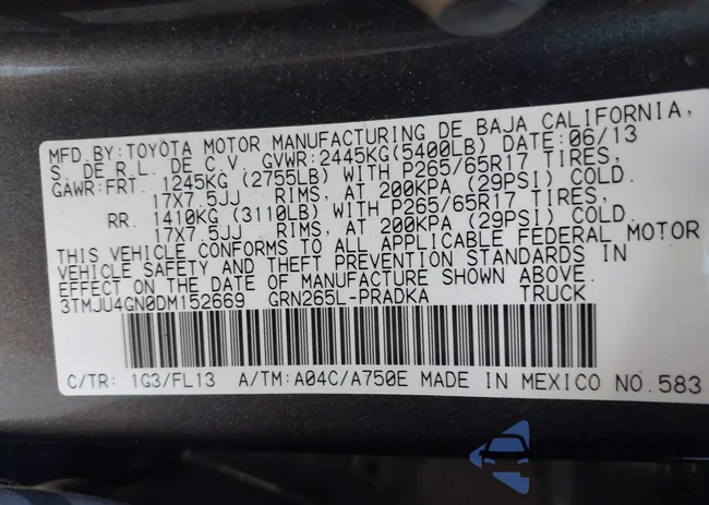 3TMJU4GN0DM152669: 43578535