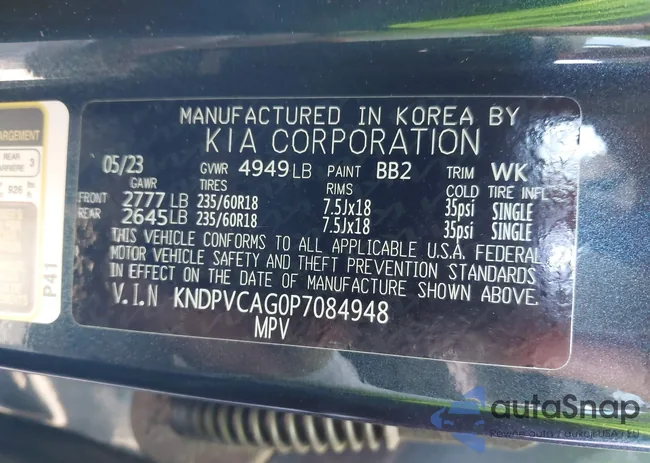 KNDPVCAG0P7084948: 43578038