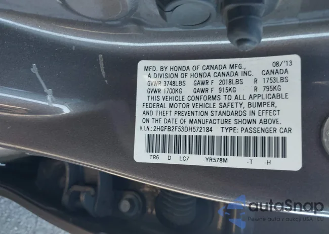 2HGFB2F53DH572184: 43578170