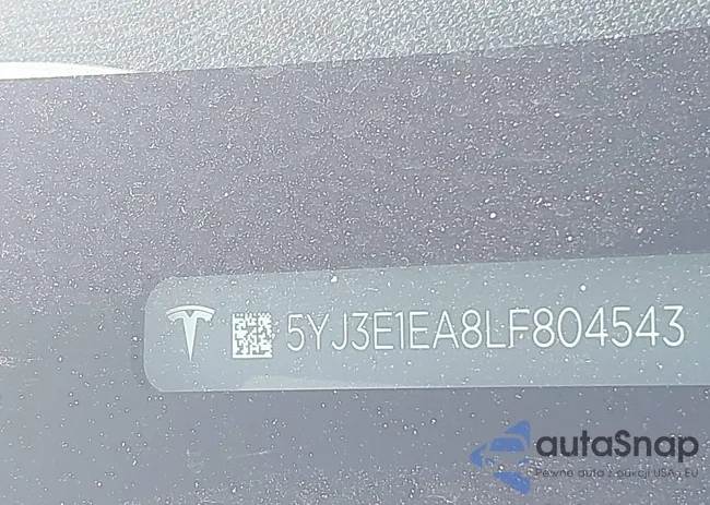 5YJ3E1EA8LF804543: 43578255