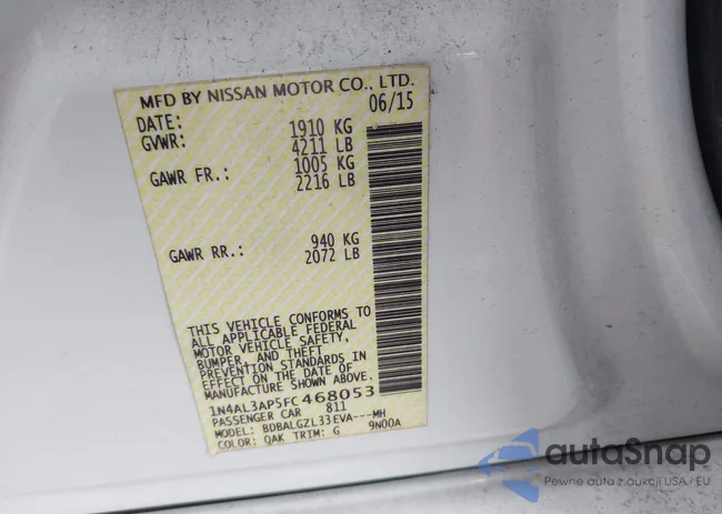 1N4AL3AP5FC468053: 43578266