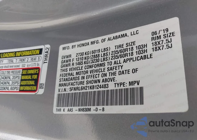 5FNRL6H21KB124483: 43579506